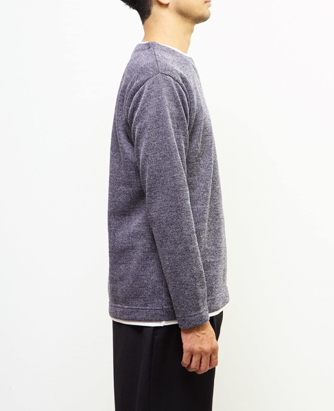 【MASTER FRAME/マスターフレーム】サカリバフェイクレイヤードキーネックTシャツ 詳細画像 ブルー 5