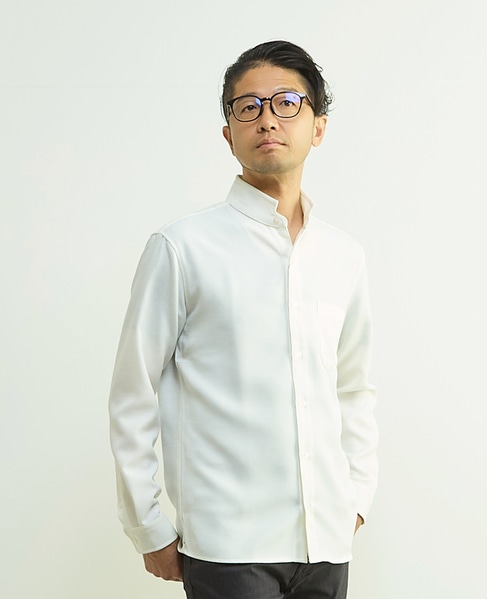 マルチファブリックワンピースシャツ 詳細画像 ホワイト 12