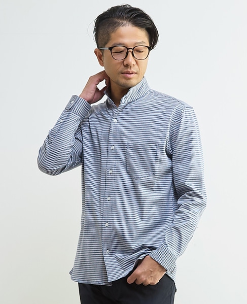 マルチファブリックワンピースシャツ 詳細画像 ホワイト 16