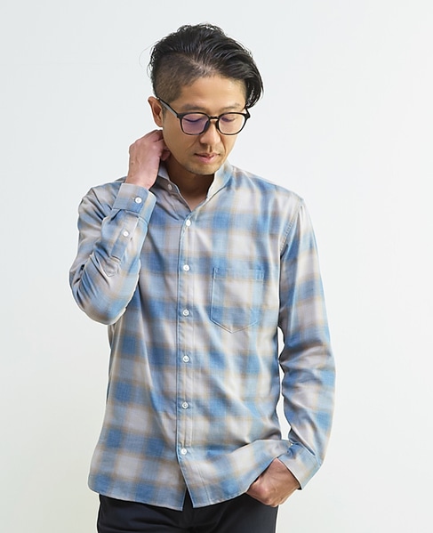 マルチファブリックワンピースシャツ 詳細画像 ホワイト 19