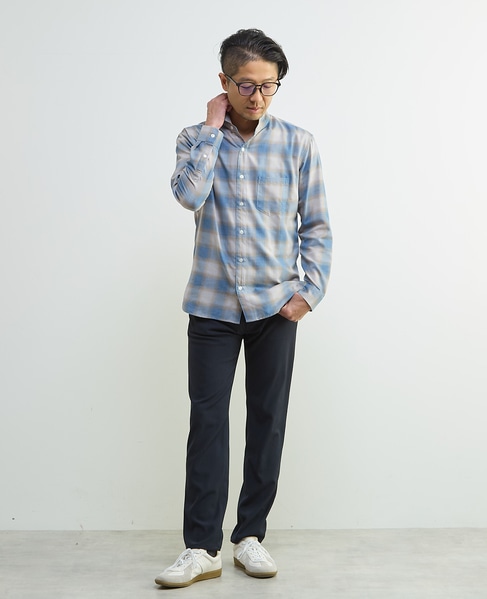 マルチファブリックワンピースシャツ 詳細画像 ホワイト 21