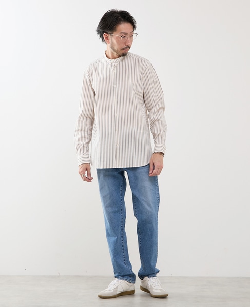 スタンダードバンドカラーシャツ 詳細画像 グリーン 12