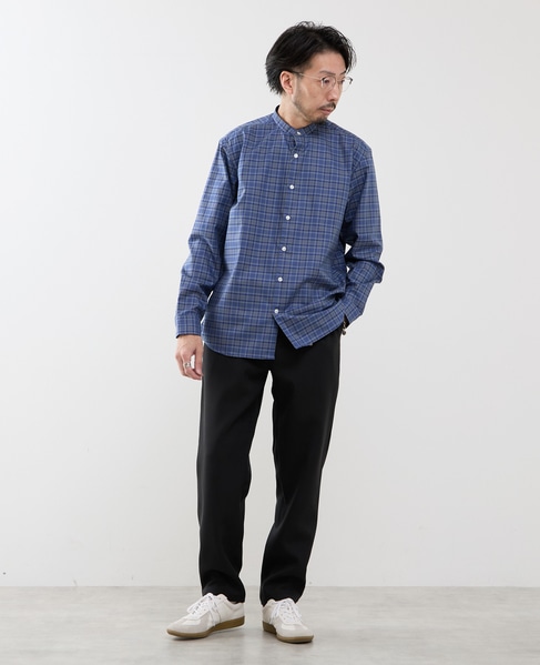 スタンダードバンドカラーシャツ 詳細画像 グリーン 17