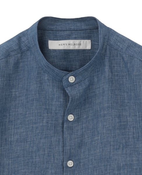 スタンダードバンドカラーシャツ 詳細画像 ブルー 3