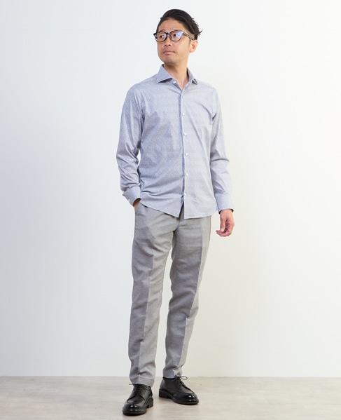 HITOYOSHIダブルネーム ｜ プレミアムジャージシャツ 詳細画像 ブルー 19