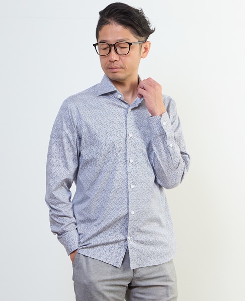 HITOYOSHIダブルネーム ｜ プレミアムジャージシャツ 詳細画像 ネイビー 1