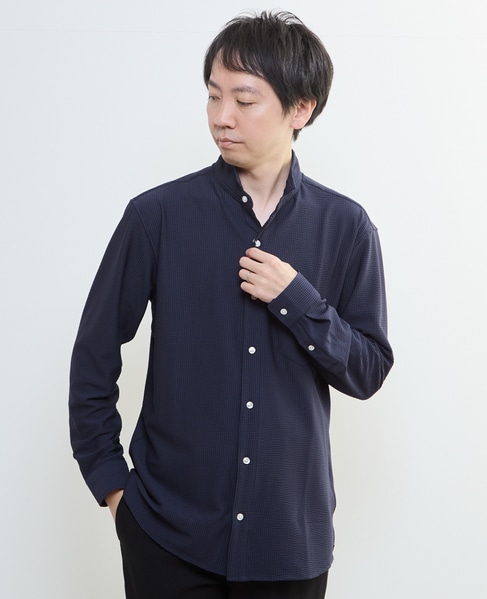 トリコットサッカーワンピースカラーシャツ 詳細画像 ホワイト 15