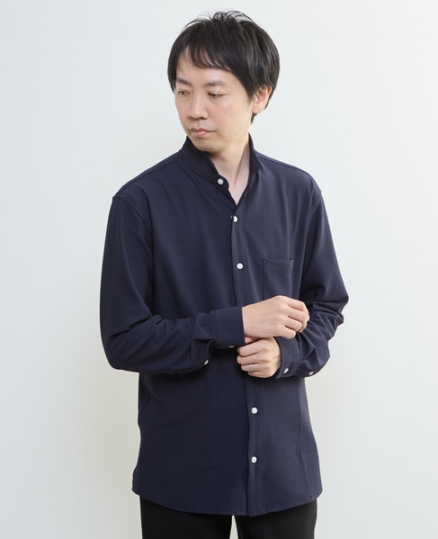 トリコットサッカーワンピースカラーシャツ 詳細画像 ホワイト 16