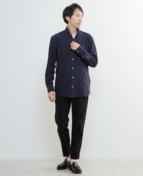 トリコットサッカーワンピースカラーシャツ 詳細画像 ホワイト 17