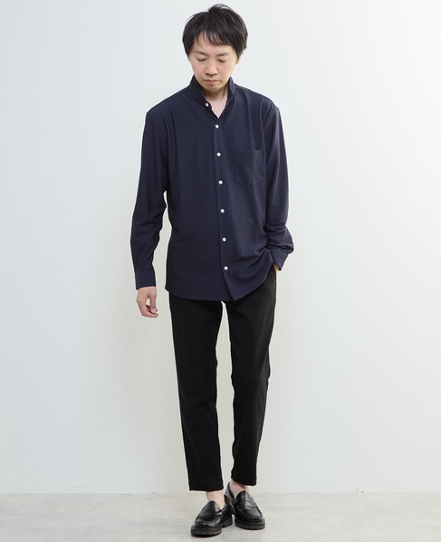 トリコットサッカーワンピースカラーシャツ 詳細画像 ホワイト 20