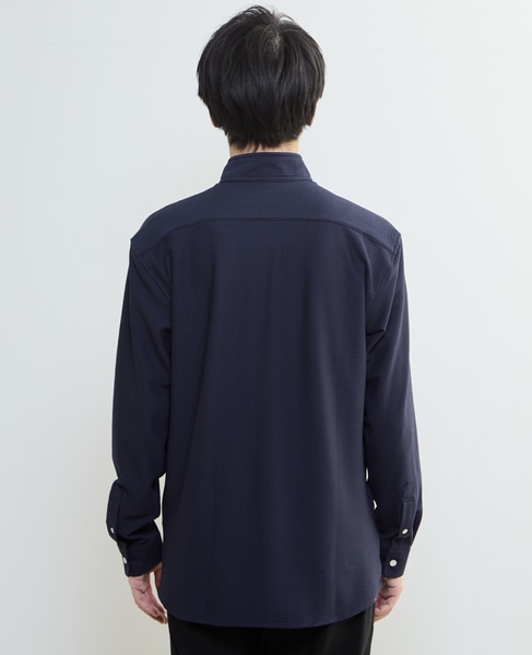 トリコットサッカーワンピースカラーシャツ 詳細画像 ホワイト 4