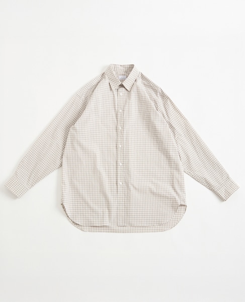 【1978 MEN'S MELROSE】トラッドレギュラーカラーシャツ 詳細画像 ベージュ 1