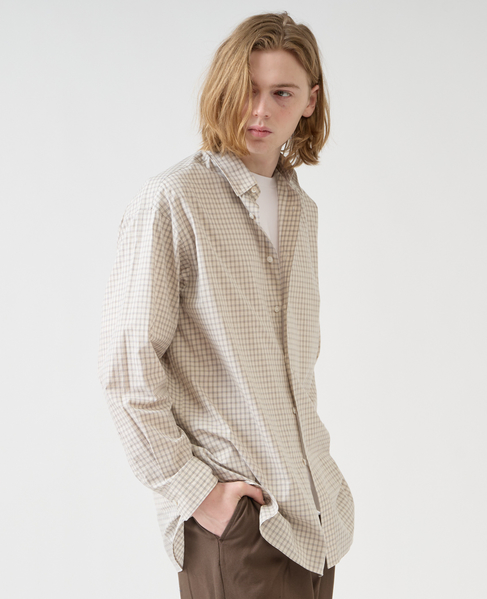 【1978 MEN'S MELROSE】トラッドレギュラーカラーシャツ 詳細画像 ベージュ 13