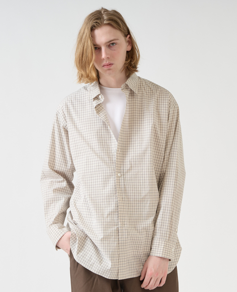 【1978 MEN'S MELROSE】トラッドレギュラーカラーシャツ 詳細画像 ベージュ 14