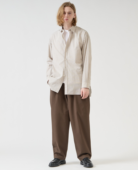 【1978 MEN'S MELROSE】トラッドレギュラーカラーシャツ 詳細画像 ベージュ 16