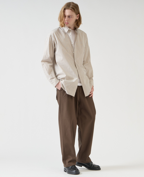 【1978 MEN'S MELROSE】トラッドレギュラーカラーシャツ 詳細画像 ベージュ 18