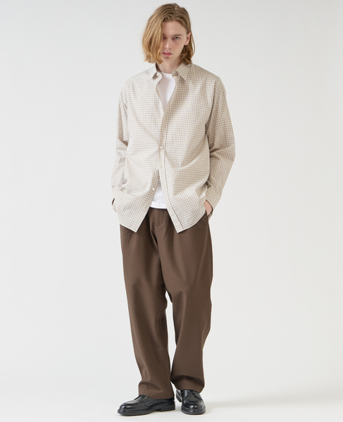 【1978 MEN'S MELROSE】トラッドレギュラーカラーシャツ 詳細画像 ベージュ 20