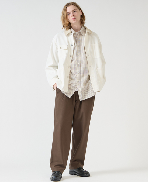 【1978 MEN'S MELROSE】トラッドレギュラーカラーシャツ 詳細画像 ベージュ 23