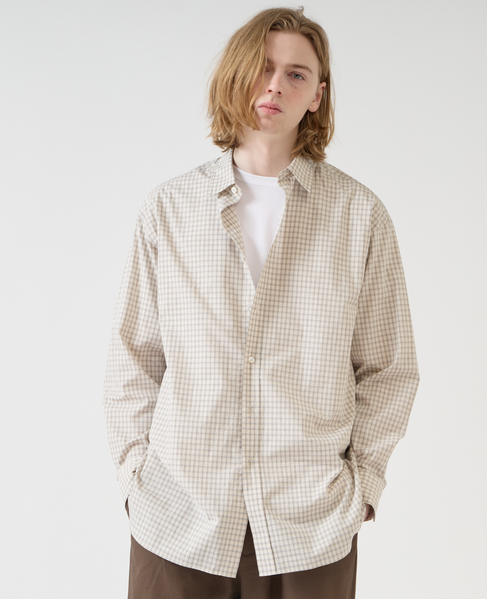 【1978 MEN'S MELROSE】トラッドレギュラーカラーシャツ 詳細画像 ベージュ 9