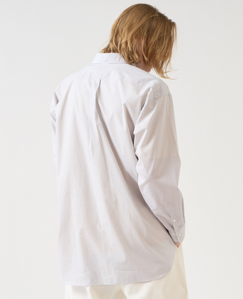 【1978 MEN'S MELROSE】トラッドレギュラーカラーシャツ 詳細画像 グレー 5