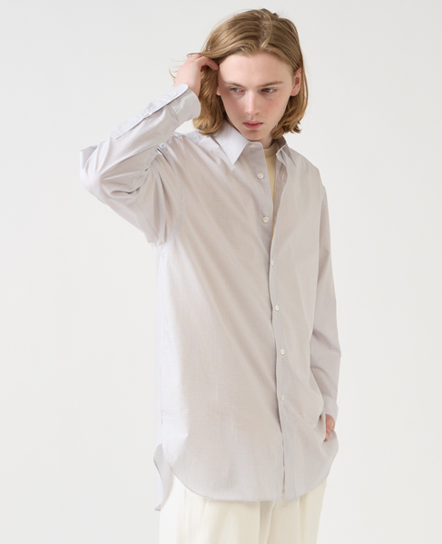 【1978 MEN'S MELROSE】トラッドレギュラーカラーシャツ 詳細画像 グレー 6