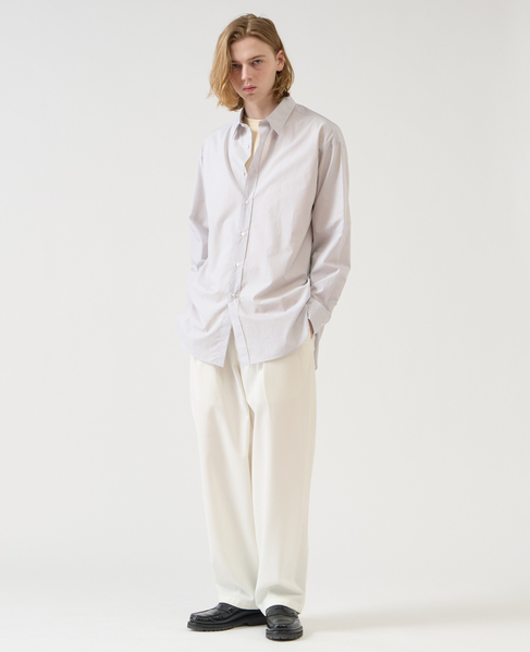 【1978 MEN'S MELROSE】トラッドレギュラーカラーシャツ 詳細画像 グレー 7