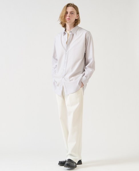 【1978 MEN'S MELROSE】トラッドレギュラーカラーシャツ 詳細画像 グレー 8