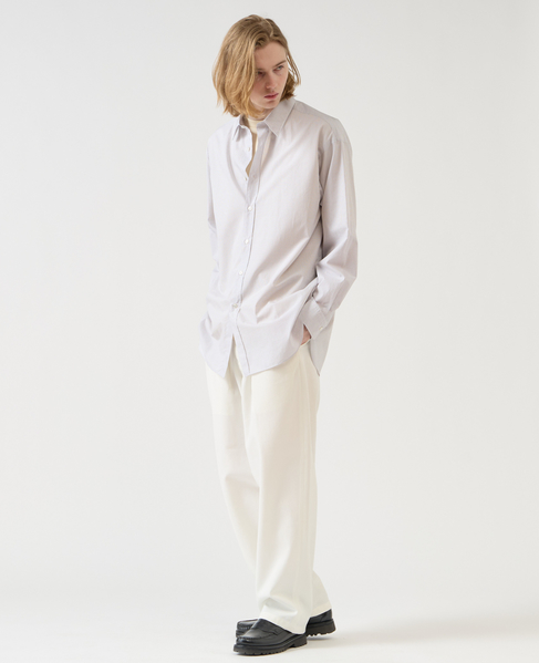 【1978 MEN'S MELROSE】トラッドレギュラーカラーシャツ 詳細画像 グレー 9