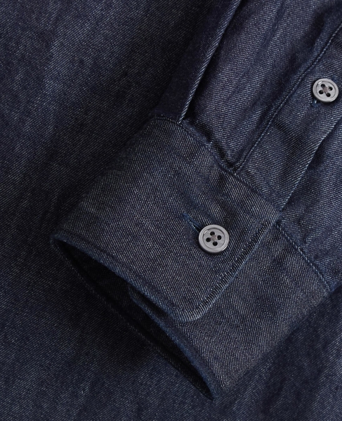 【1978 MEN'S MELROSE】デニムレギュラーカラーシャツ 詳細画像 インディゴ 5