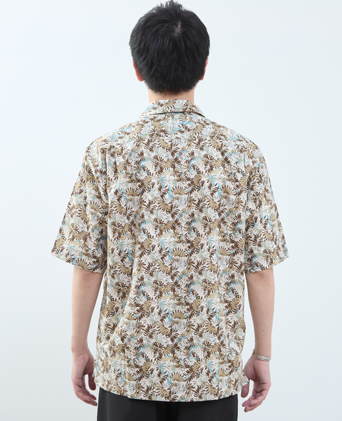 ボタニカルプリント半袖オープンカラーシャツ 詳細画像 ホワイト 4