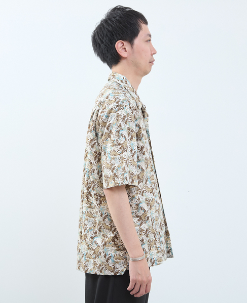 ボタニカルプリント半袖オープンカラーシャツ 詳細画像 ホワイト 5