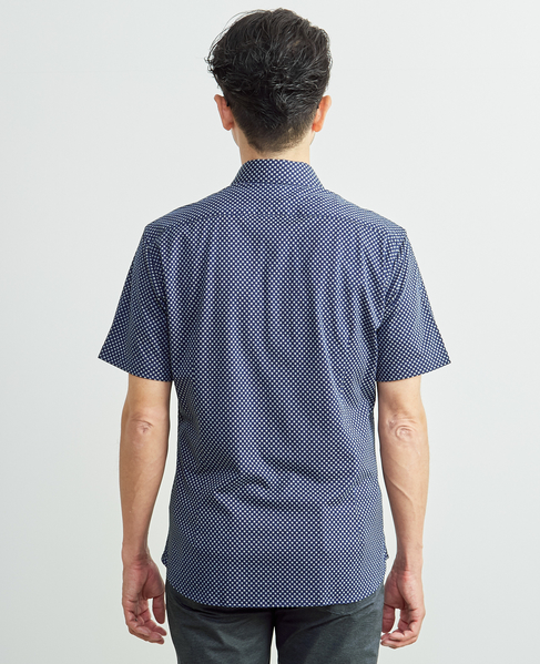 プレミアムジャージワイドカラー半袖シャツ 詳細画像 ブルー 4