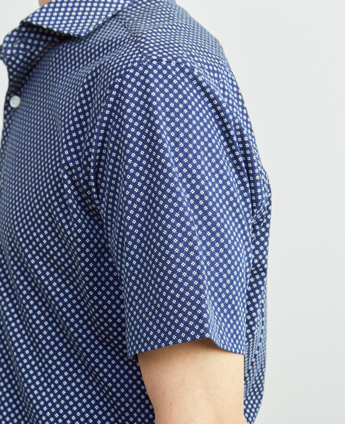 プレミアムジャージワイドカラー半袖シャツ 詳細画像 ブルー 7