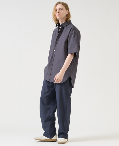 【1978 MEN'S MELROSE】オーガニックタイプライターH/Sシャツ 詳細画像 チャコールグレー 10