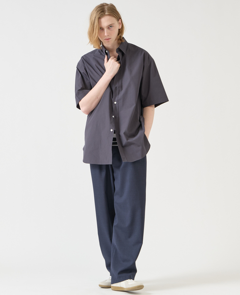 【1978 MEN'S MELROSE】オーガニックタイプライターH/Sシャツ 詳細画像 チャコールグレー 12