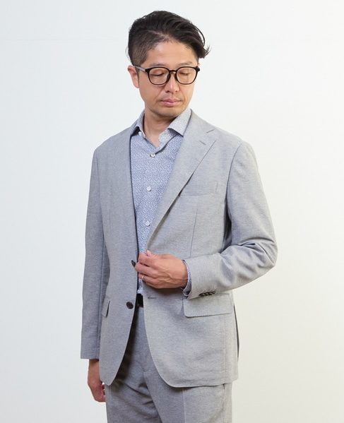 カラミストレッチコンフォートジャケット(セットアップ可) 詳細画像 ライトグレー 13