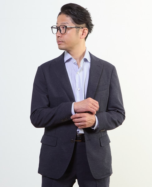 カラミストレッチコンフォートジャケット(セットアップ可) 詳細画像 ライトグレー 18