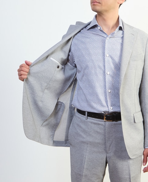 カラミストレッチコンフォートジャケット(セットアップ可) 詳細画像 ライトグレー 9