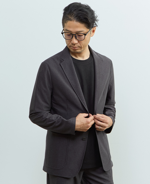 トラベストジャージイージージャケット(セットアップ可) 詳細画像 ブラウン 19