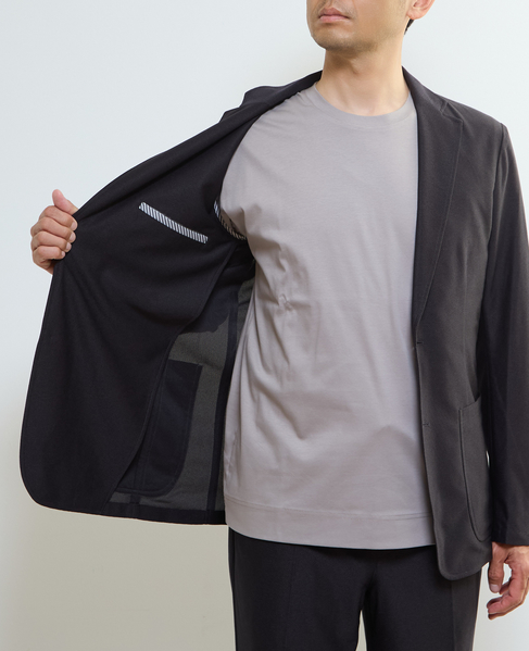 トラベストジャージイージージャケット(セットアップ可) 詳細画像 ブラウン 8