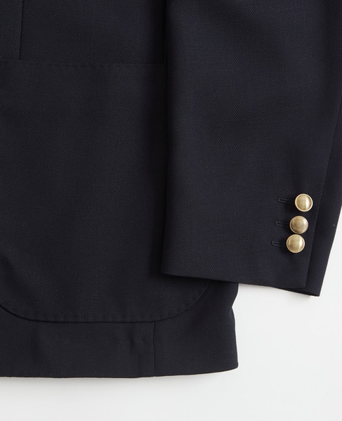 【1978 MEN'S MELROSE】ビンテージメッシュダブルブレストジャケット 詳細画像 ネイビー 6