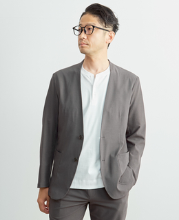 ソロテックスサッカーイージーノーカラージャケット(セットアップ可)