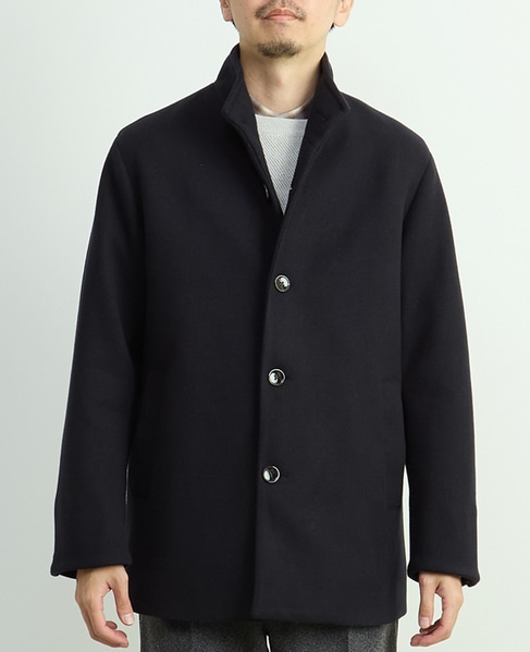 ジャージーメルトン スタンドショートコート 詳細画像 グレージュ 2