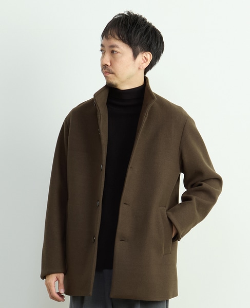 ジャージーメルトン スタンドショートコート 詳細画像 グレージュ 22