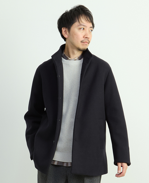 ジャージーメルトン スタンドショートコート 詳細画像 グレージュ 26