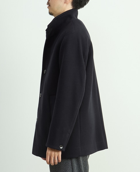 ジャージーメルトン スタンドショートコート 詳細画像 グレージュ 3