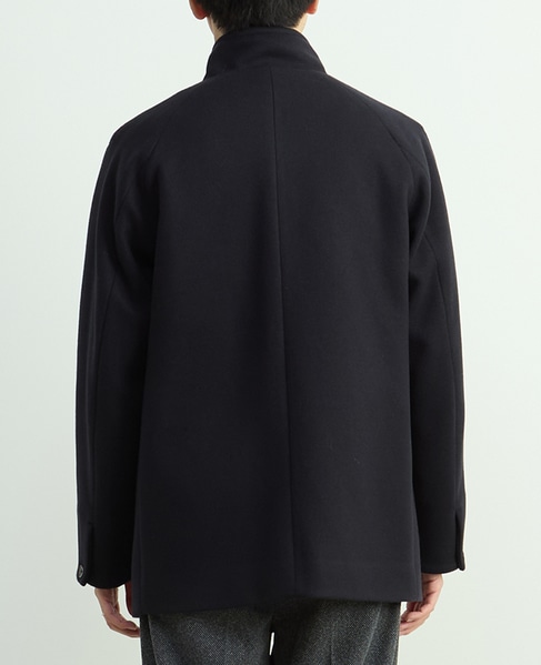 ジャージーメルトン スタンドショートコート 詳細画像 グレージュ 4