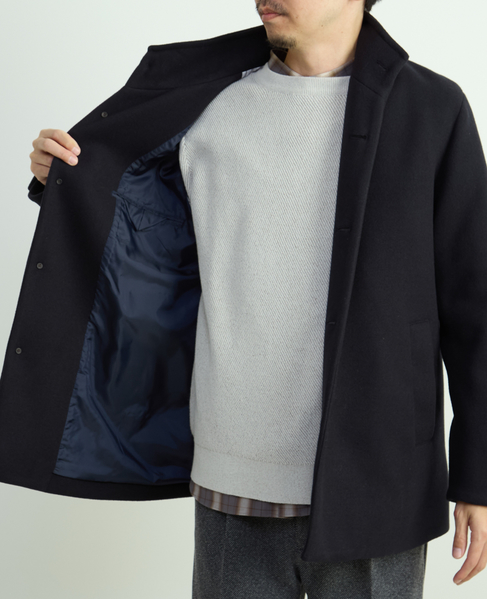 ジャージーメルトン スタンドショートコート 詳細画像 グレージュ 9