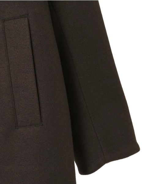 ジャージーメルトン スタンドショートコート 詳細画像 ライトブラウン 4