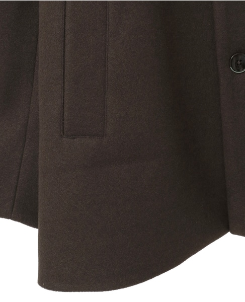 ジャージーメルトン スタンドショートコート 詳細画像 ライトブラウン 6